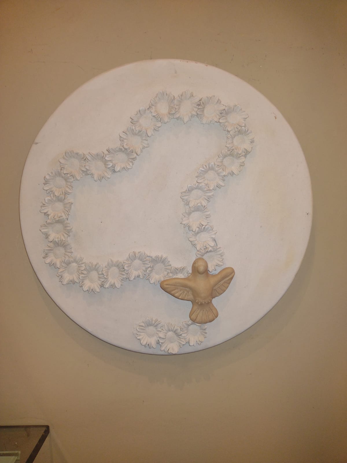 MANDALA TERÇO PAREDE CERAMICA