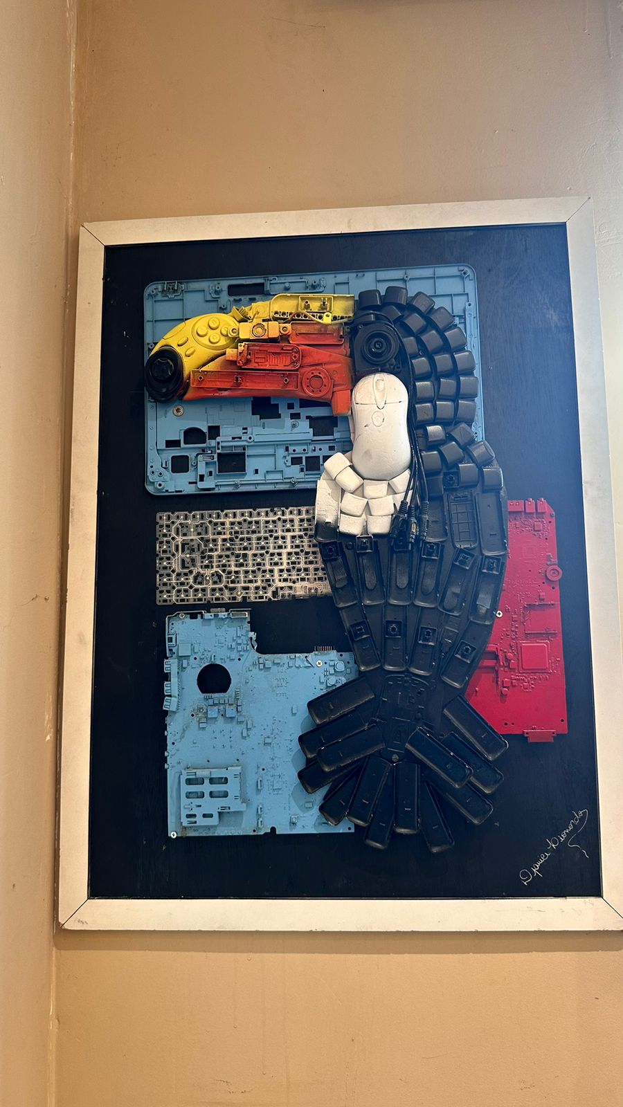 QUADRO TUCANO RECICLADO LEONARDO