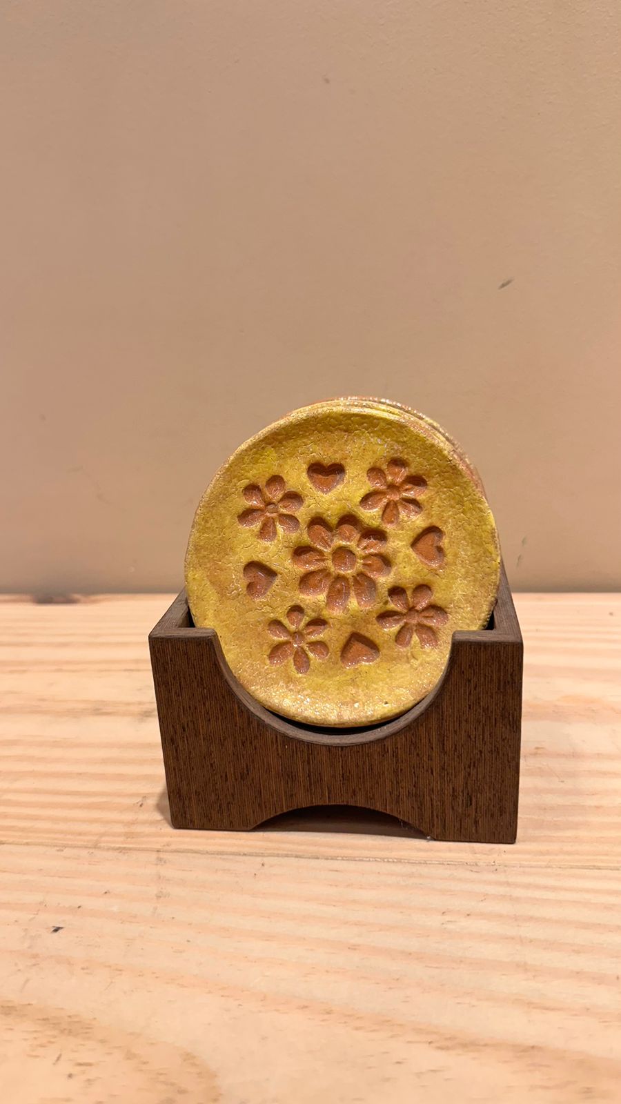 CONJUNTO DE PIRES PINTADO CERAMICA