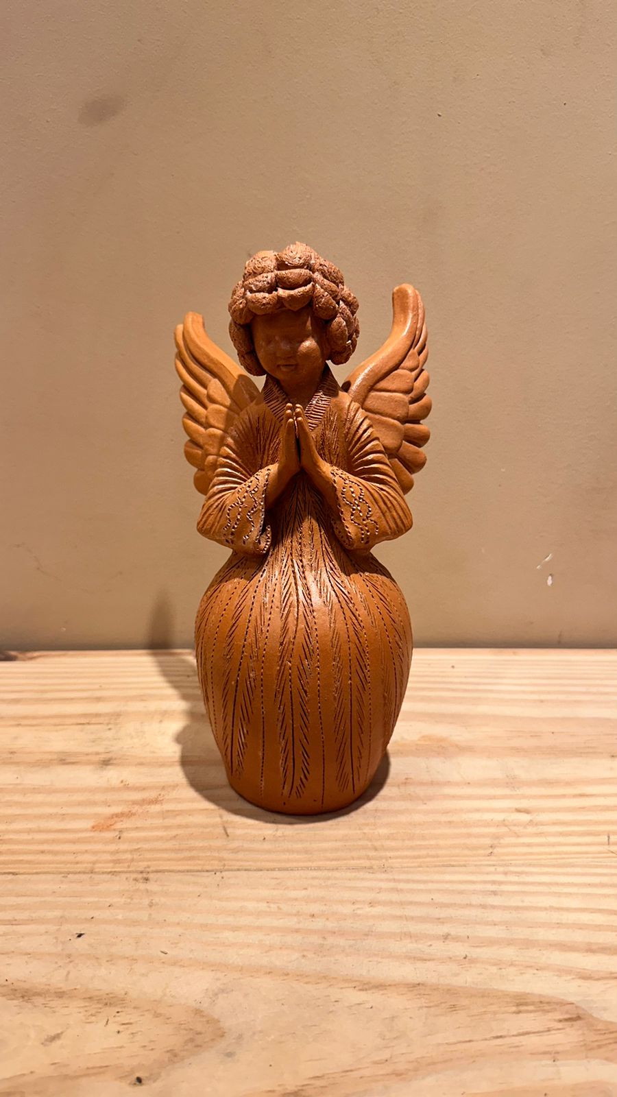 ANJO GORDO LISTRADO DE CERAMICA ANTONIO PIMPO